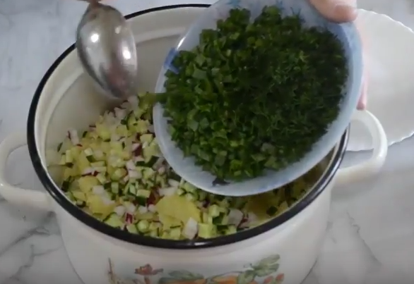 Окрошка на кефірі з ковбасою — класичний рецепт з фото і відео 9e223ba2f24f64b9e6f403380ac8ccca Окрошка на кефірі з ковбасою — класичний рецепт з фото і відео