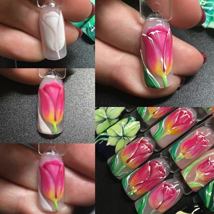 8cc942e66948d48394879116ec40735c Манікюр з квітами: кращі малюнки на нігтях (фото)