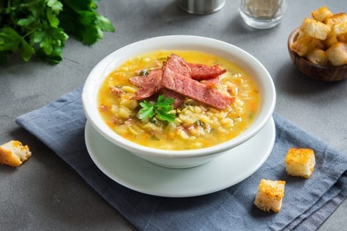  Гороховий суп з копченостями в мультиварці   найсмачніший рецепт з реберцями