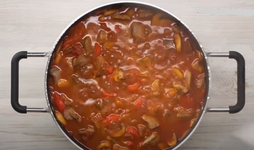 4b48db6f6145d9f6cde0889acacf4377 Індичка з грибами в сметанному соусі на сковороді   смачний рецепт