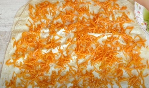 5e3c36b1450306e687647bf8c228e5ba Рулет з лаваша з корейською морквою   кращі рецепти з сиром, ковбасою, шинкою