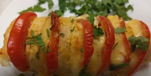  Куряча грудка «Гармошка» в духовці   кращий рецепт з сиром і помідорами