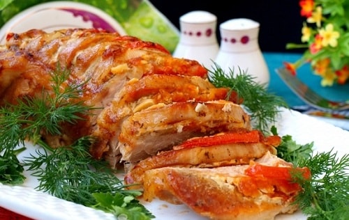  Мясо «Гармошка» зі свинини   смачні рецепти святкової страви