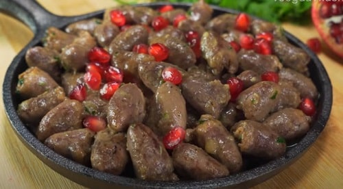  Як смачно приготувати курячі сердечка на сковороді   рецепт по грузинськи