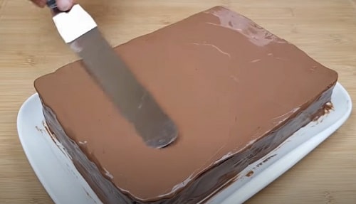 18d530e4765b9e41cda3da6082e513fe Шоколадний торт на сковороді «Ризький»   рецепт з шоколадно сметанним кремом