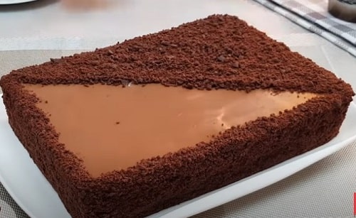 25f201133d19d8a4e9c21403e4f5db34 Шоколадний торт на сковороді «Ризький»   рецепт з шоколадно сметанним кремом