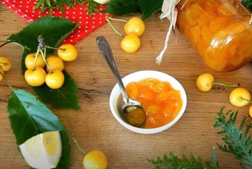 7f931be7011647ce59a985d6c92d19db Варення з черешні з лимоном на зиму   рецепт з волоськими горіхами, мятою, корицею